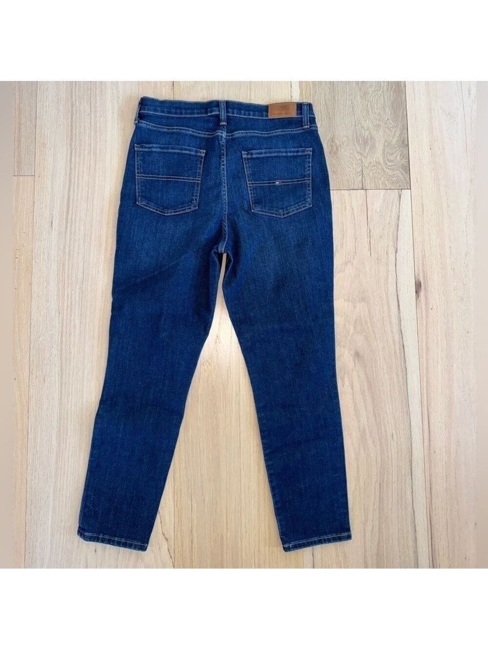 Tommy Hilfiger Tommy Jeans Skinny High Rise Ankle Dark Wash Size 12 - Picture 2 of 5